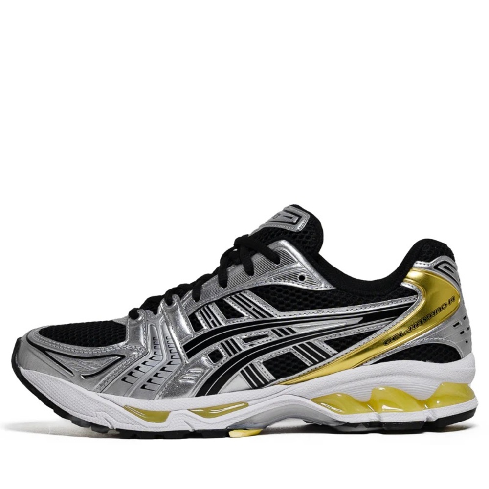 UNISEX ASICS GEL-KAYANO 14 'BLACK LEMON SPARK' - Picture 2 of 8